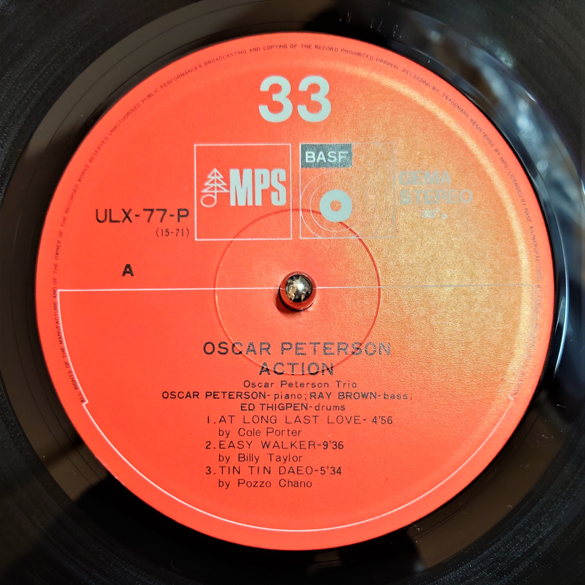 サンダーOscar Peterson 2枚セットUS盤 mono サンダーOscar Peterson