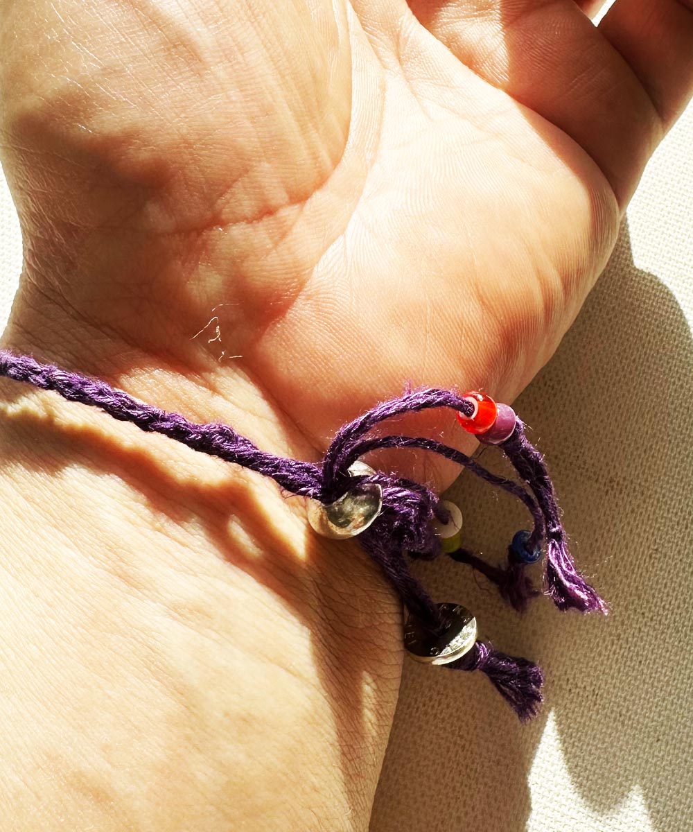 CONCHO BRACELET(コンチョブレスレット)｜COLOR-PURPLE｜AKASHIC TREE