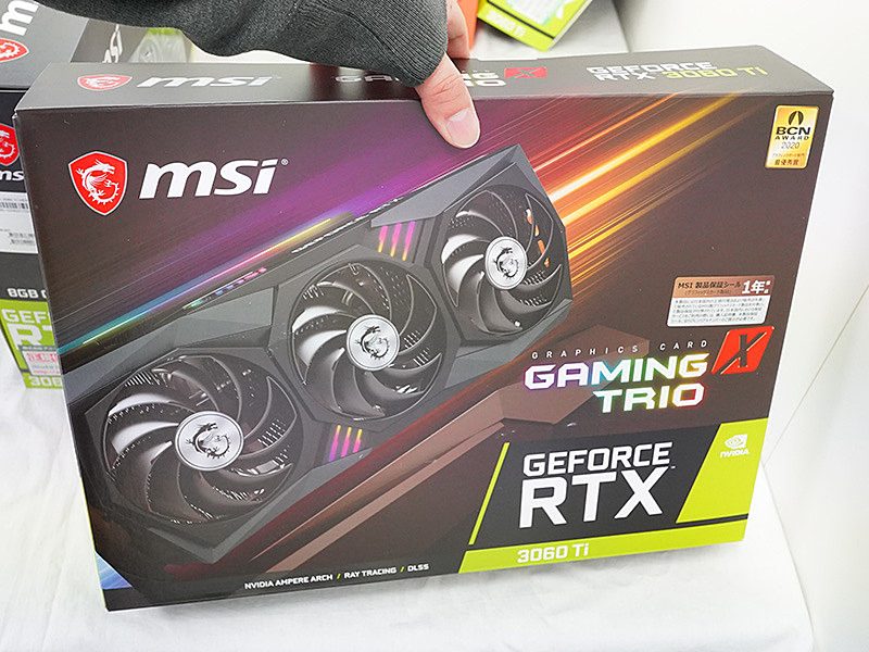 MSIのGeForce RTX 3060 Tiは計2製品、トリプルファンモデルもあり