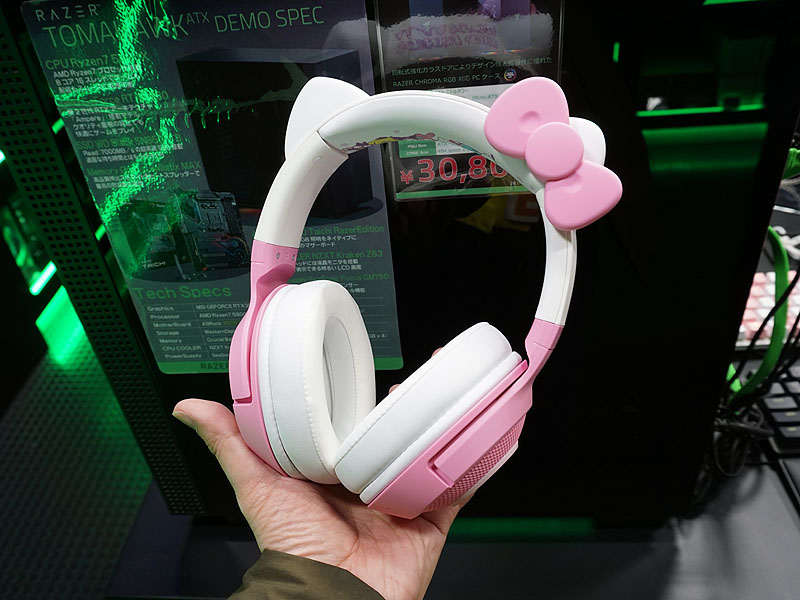 Razer×サンリオコラボのヘッドセット「Kraken BT Kitty」が近日発売