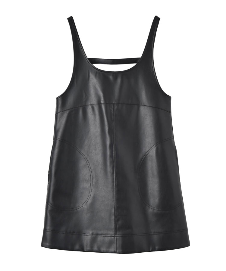 フェイクレザーミニワンピース | AKTE