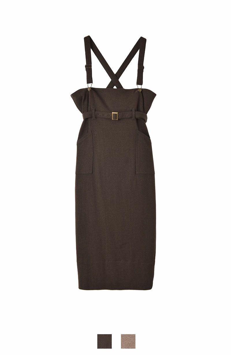 フェイクレザーミニワンピース | AKTE