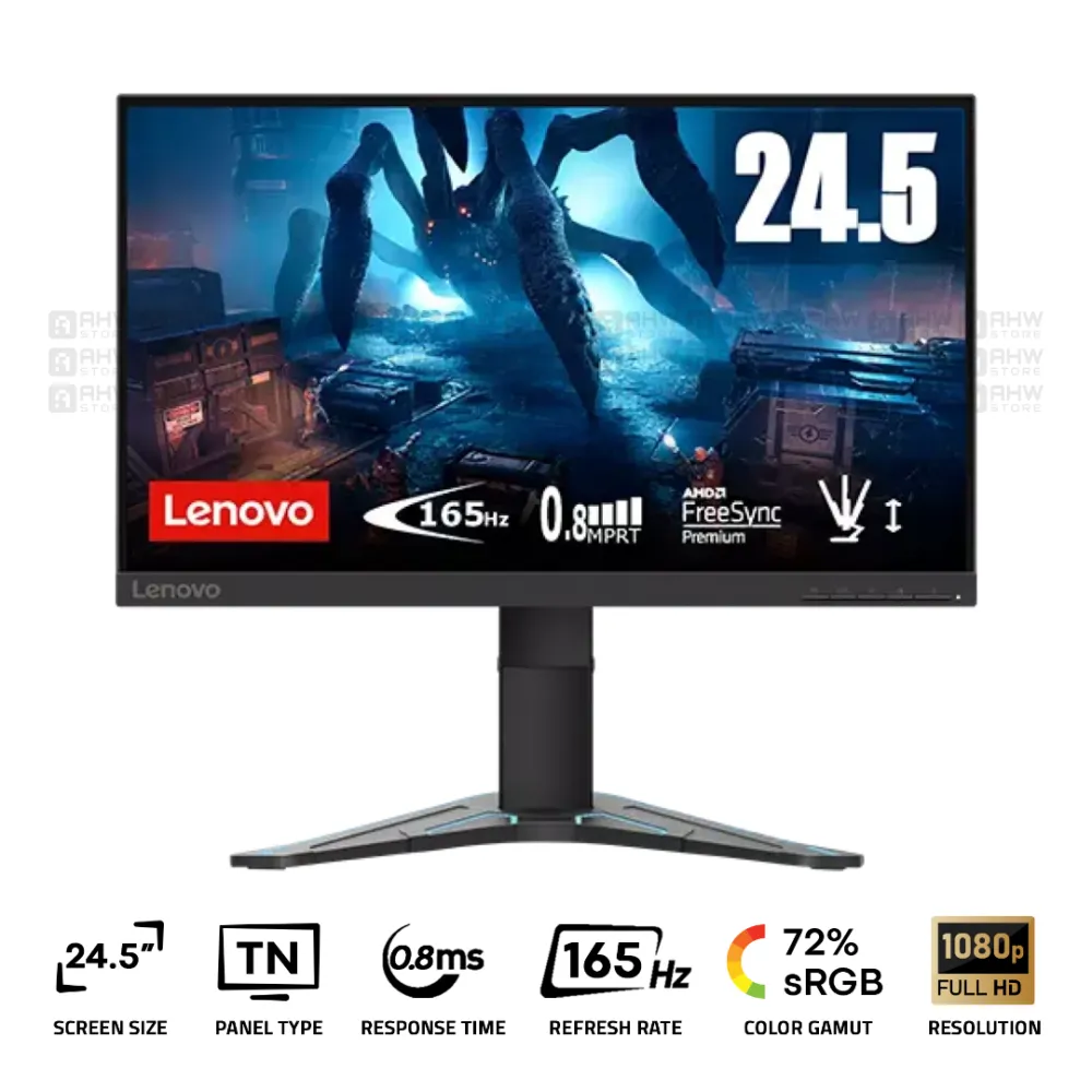 Lenovo G25-20 Gaming Monitor 24.5 Inch TN FHD 165Hz 0.8ms Black