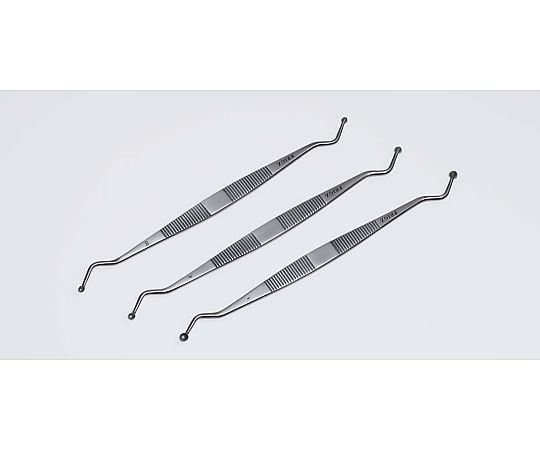 61-7039-36 歯科用両頭鋭匙 15.5cm 匙幅：2.5mm T008-5097 【AXEL