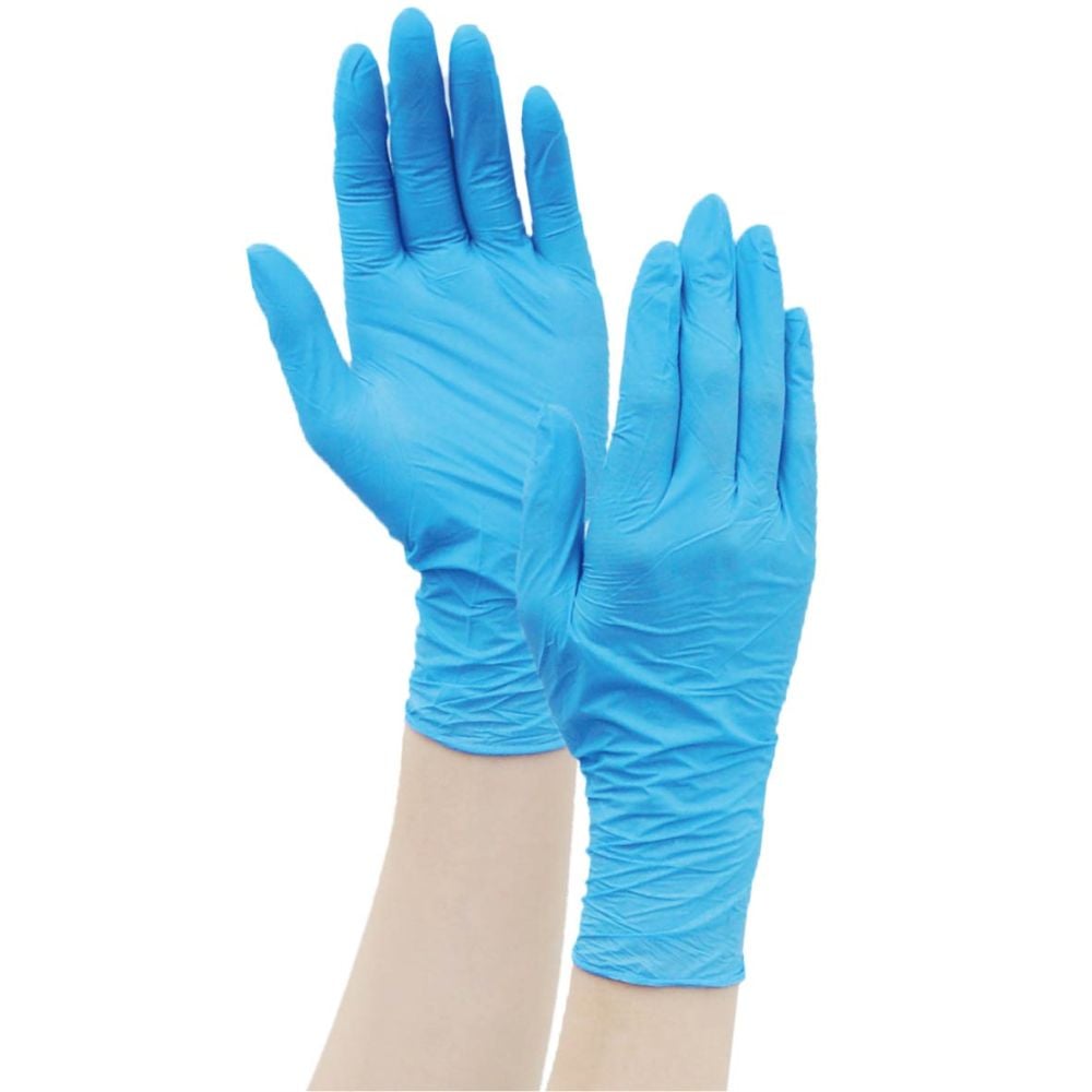 62-3618-91 タケトラ ニトリル手袋 ブルー M 200枚入 075853 【AXEL
