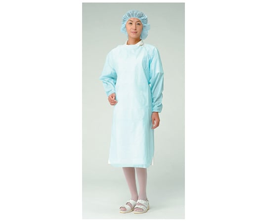 64-9636-86 テクセル袖付PEエプロン 50枚×4箱入 EP-70 【AXEL】 アズワン