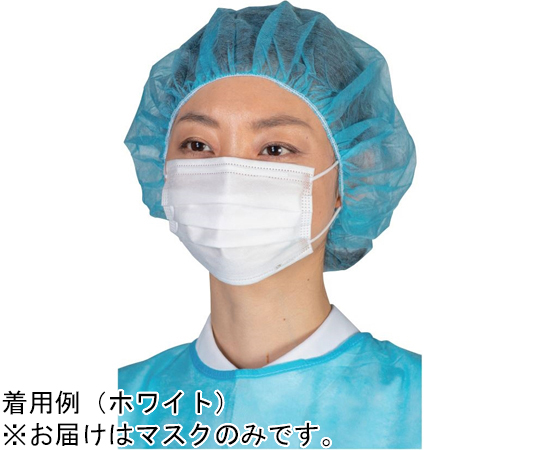 67-6644-42 サージカルフェイスマスク ホワイト 1セット(50枚×40箱入