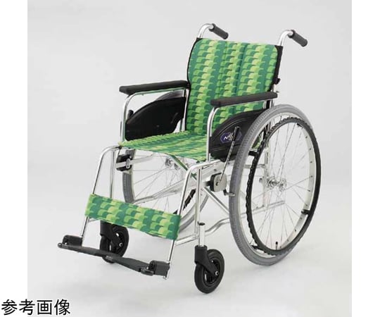 67-8078-51 アルミ製スタンダード車いす バックサポート 折りたたみ