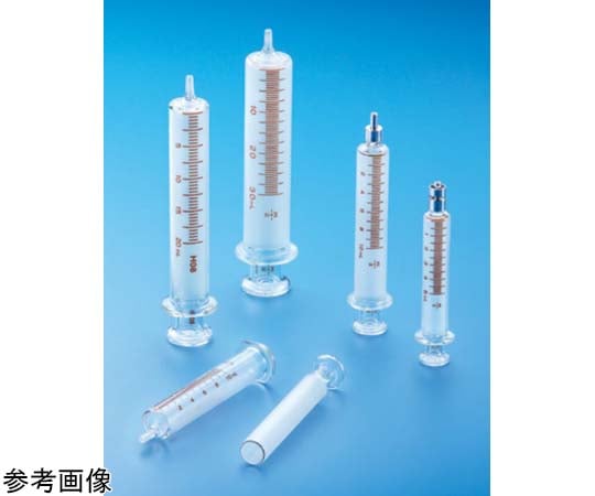 68-5090-97 硝子注射筒 普通品 2mL ルアー・ロック先 1箱(10本入