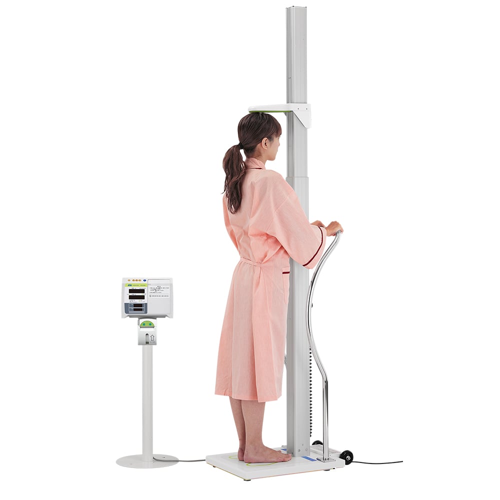 68-5810-81 手すり付 全自動身長体重計 AD6228A-R 【AXEL】 アズワン