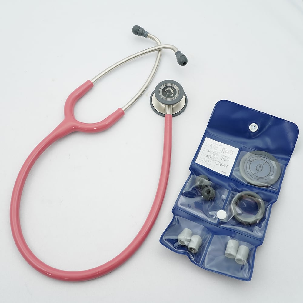 7-2889-13 バイタルナビ聴診器（サスペンデッド） ラズベリーピンク RP