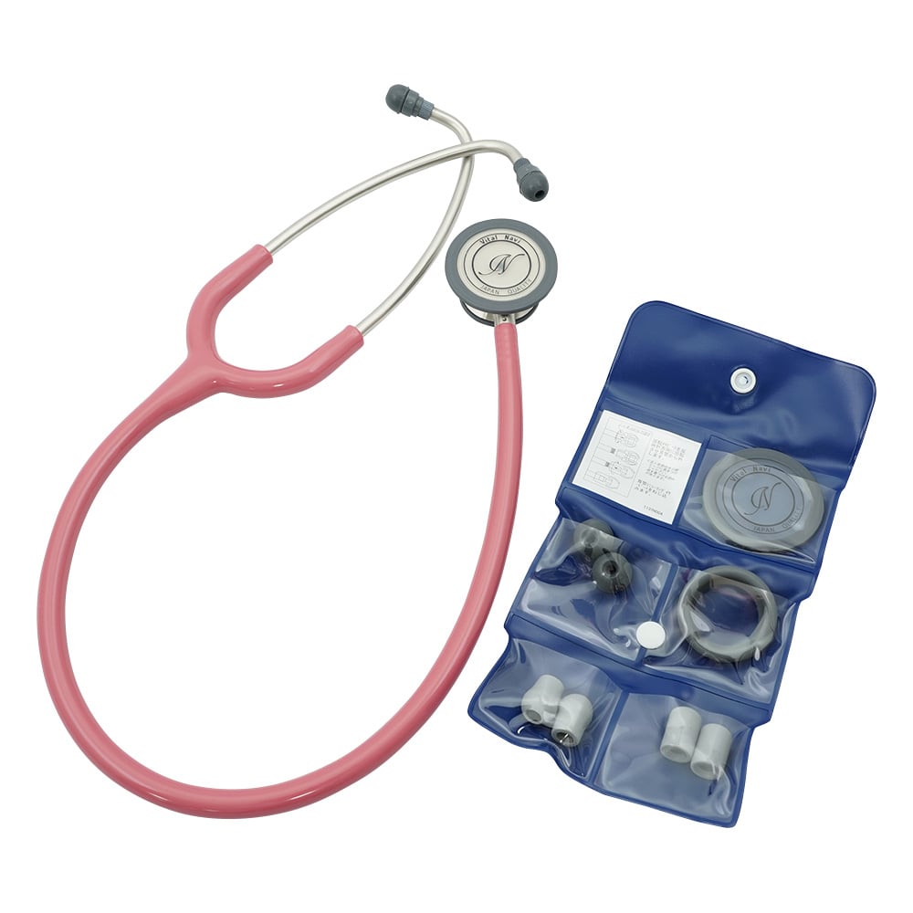 7-2889-13 バイタルナビ聴診器（サスペンデッド） ラズベリーピンク RP