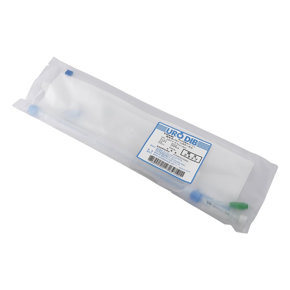 7-8193-08 間欠式バルーンカテーテル Dタイプ 14Fr 1箱（2本入