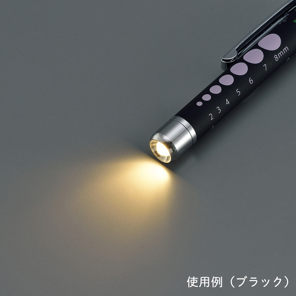 8-9555-01 ラバー調ソフトLEDペンライト（ロング） ブルー 【AXEL