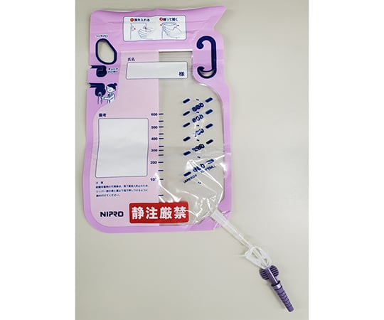 8-9291-13 経腸栄養バッグ ジッパータイプ EOG滅菌済 500mL 25枚入 EFA