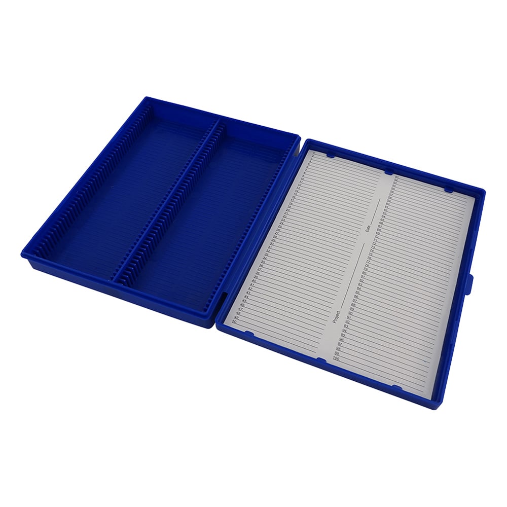 3-288-01 顕微鏡スライドボックス 白 82024-606 【AXEL】 アズワン