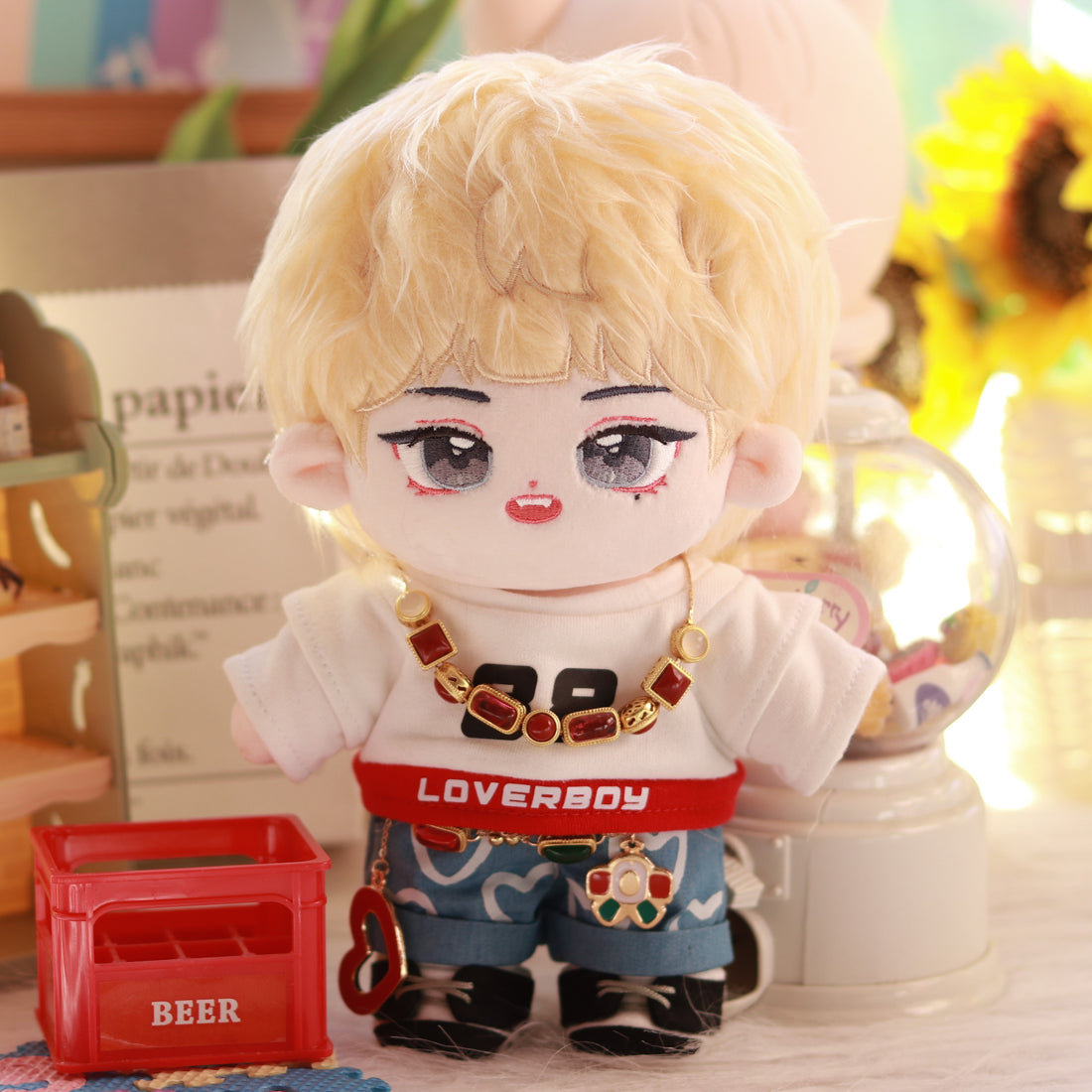 Stray Kids Hyunjin Plushie | Blonde Maxident Era | Aidol House