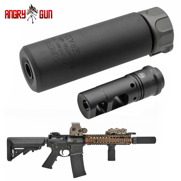 Angry Gun 製 】 14mm 逆ネジ 対応 SF SOCOM556-MINI サプレッサー