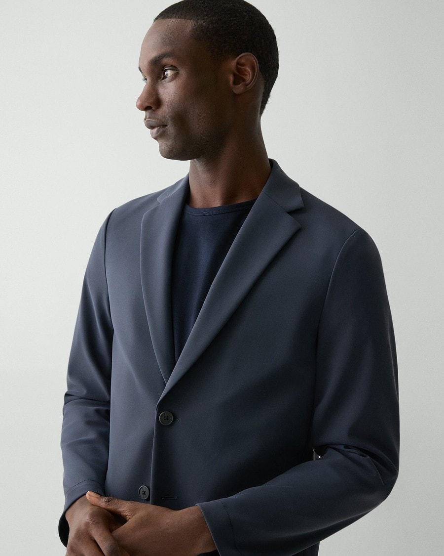 Grey Precision Ponte Clinton Blazer | Theory