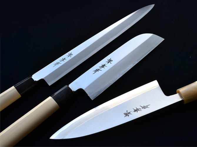 霞研水牛柄 - 堺孝行の製造・販売は青木刃物製作所