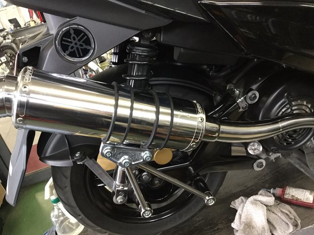 スーパースネークコーンパイプに変更 - シグナスXでGOGO