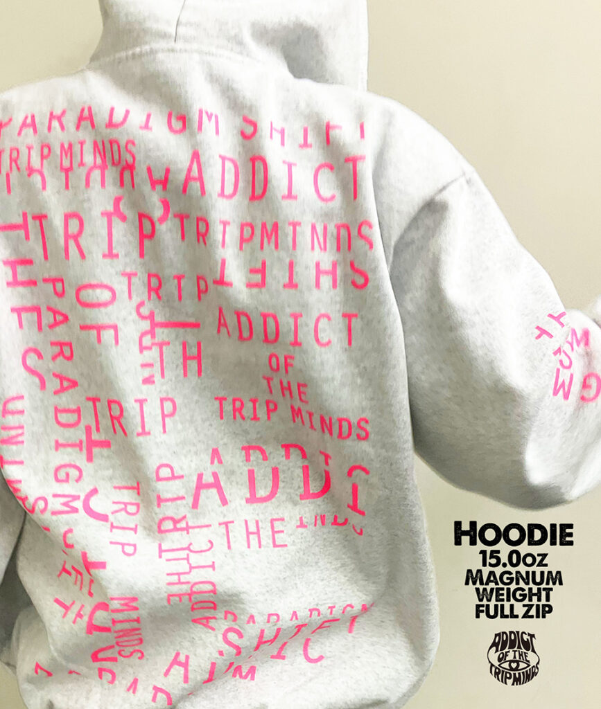 ADDICT NEW HOODIEはすべて完売いたしました。 ご好評ありがとうご