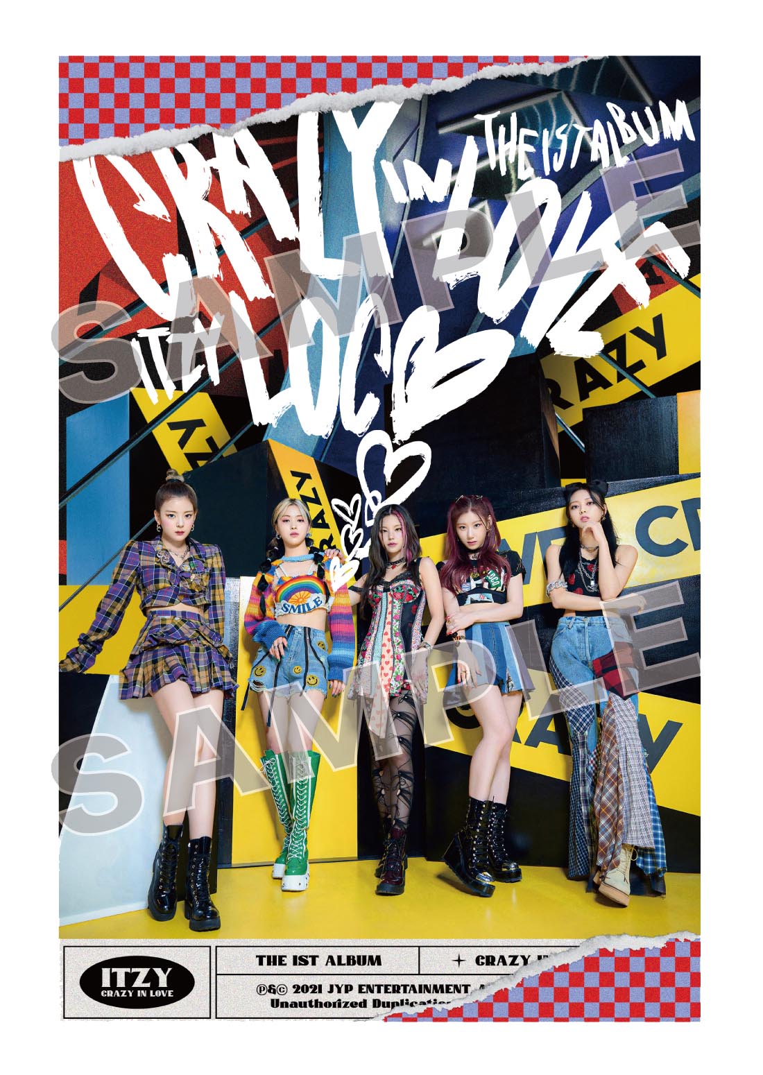 ITZY 1st Full ALBUM 『CRAZY IN LOVE』（輸入盤）WMD限定特典絵柄公開