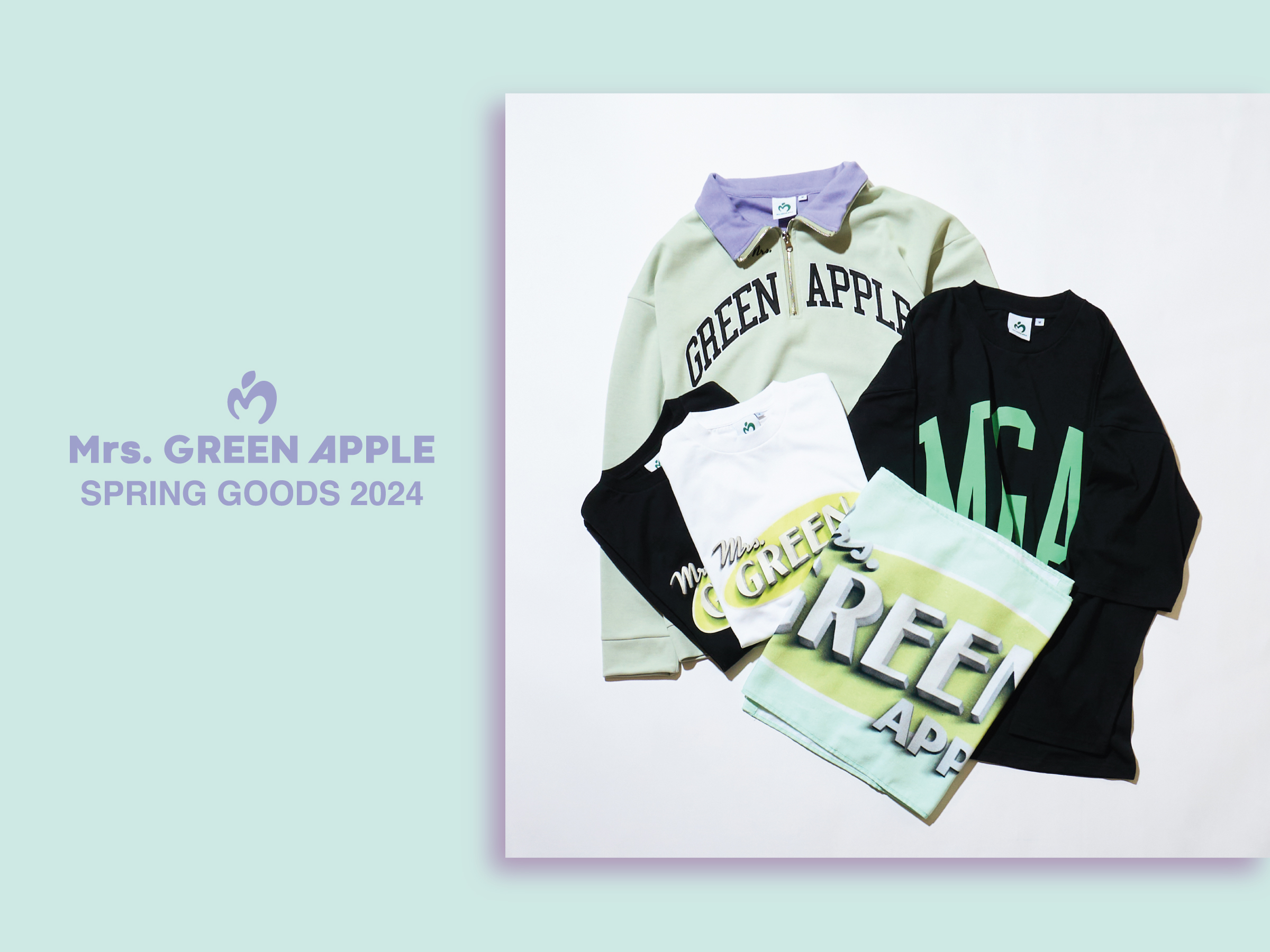 Mrs. GREEN APPLE SPRING GOODS 2024販売決定！ -Mrs. GREEN APPLE