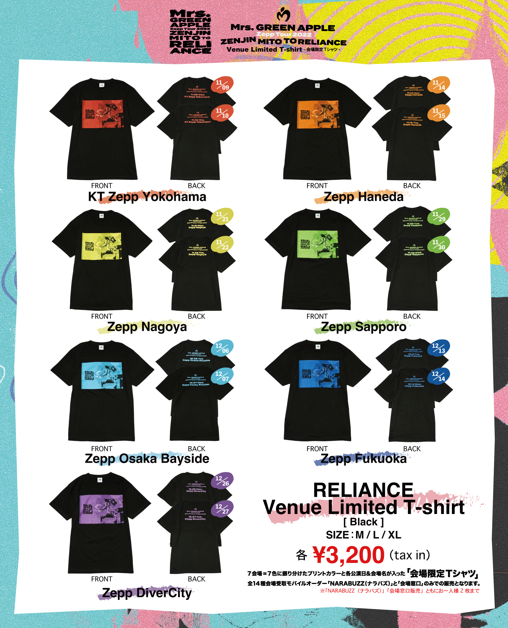 Zepp Tour 2022 ゼンジン未到とリライアンス〜復誦編〜 グッズ詳細&FC