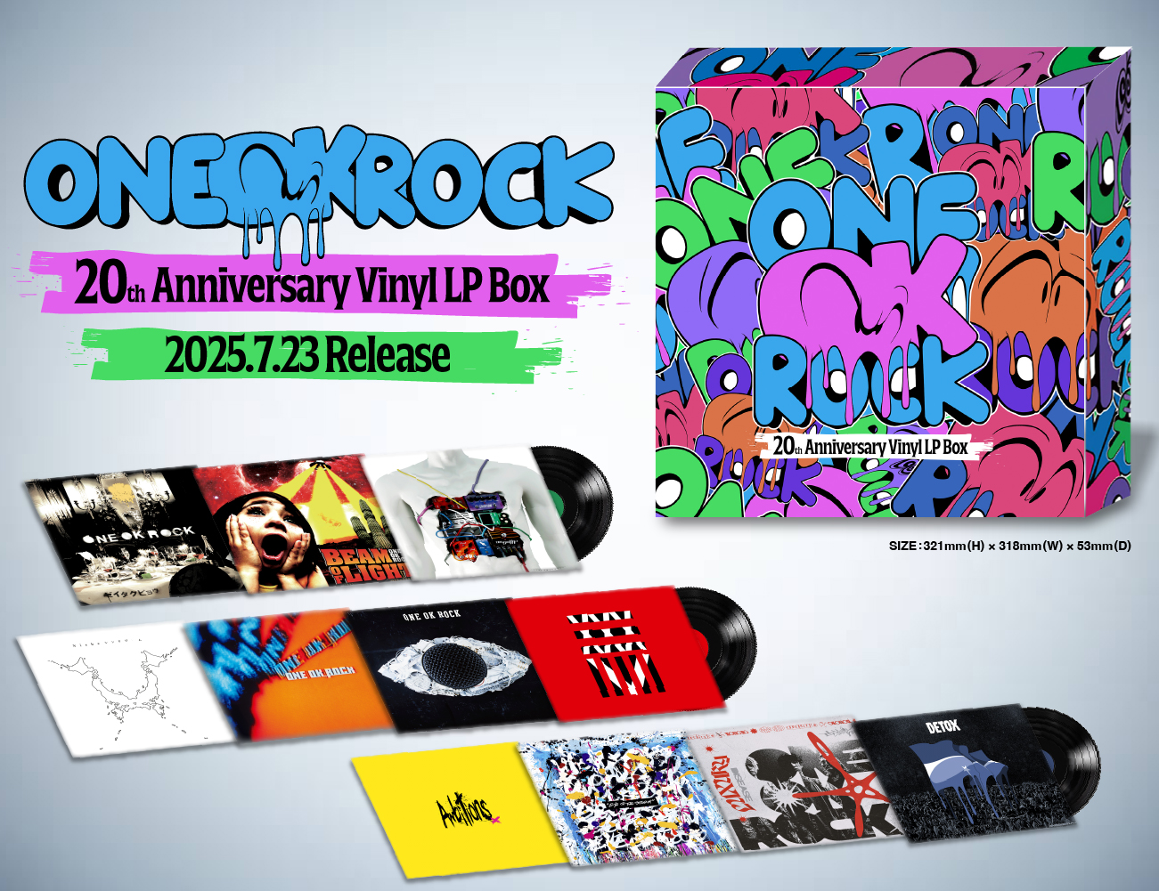 ONE OK ROCK 20th Anniversary Vinyl LP Box」発売決定！｜PRIMAL
