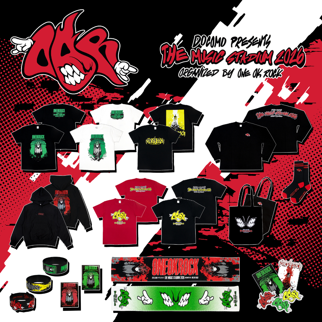 2026 ONE OK ROCK (TMS) OFFICIAL GOODS」事前通信販売開始のお知らせ