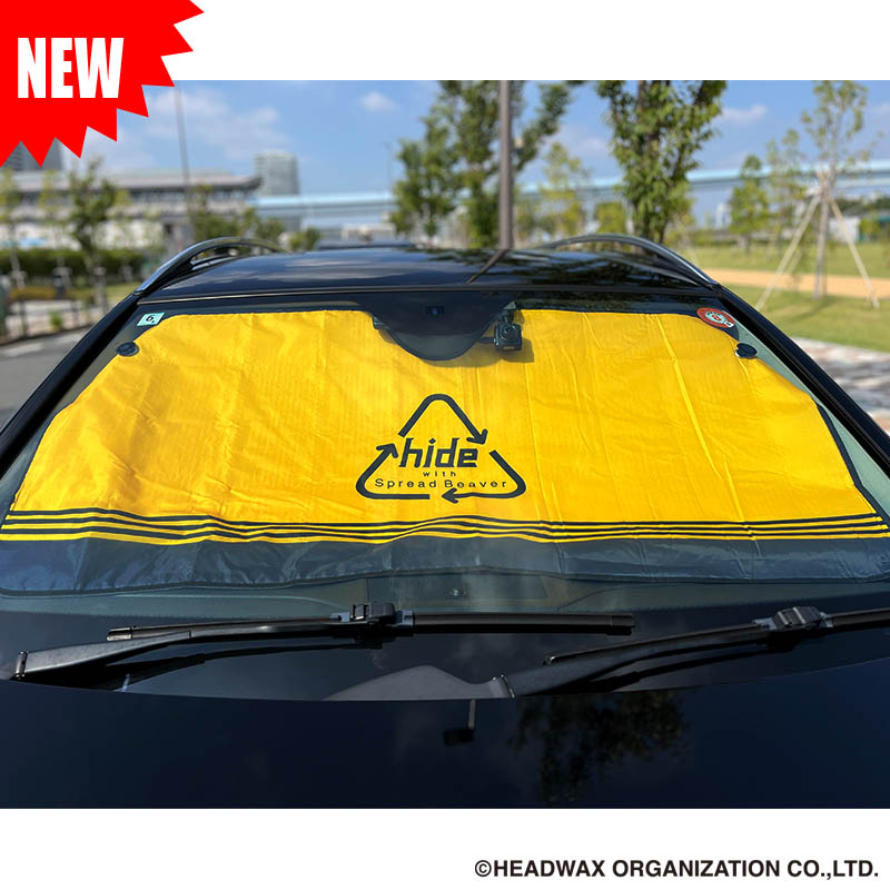 NEW! hide OFFICIAL GOODS】hide Car Sunshade Yellow ver. 8/22(金