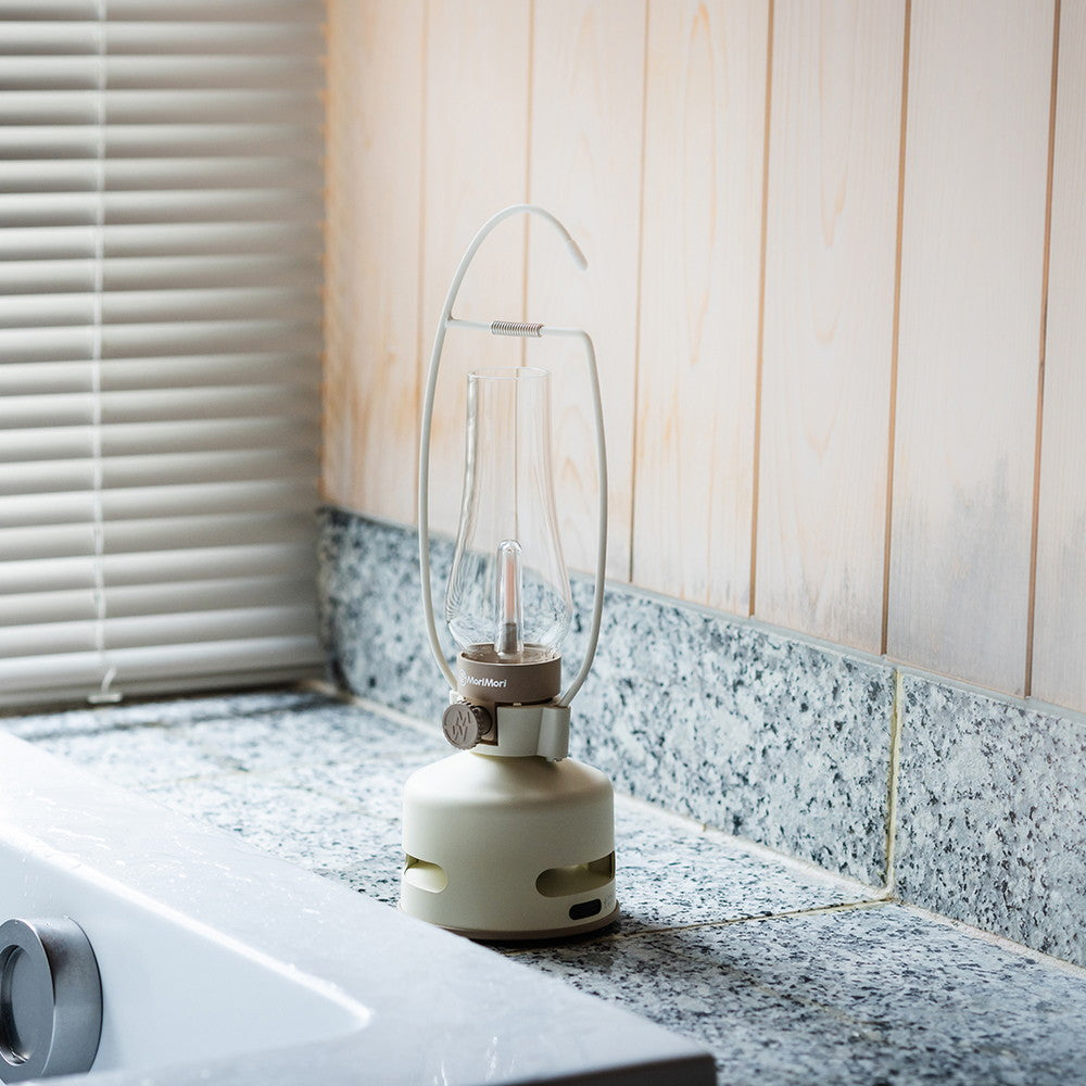 MoriMori」 S1 BEACH HOUSE ホワイト（LEDランタンスピーカー