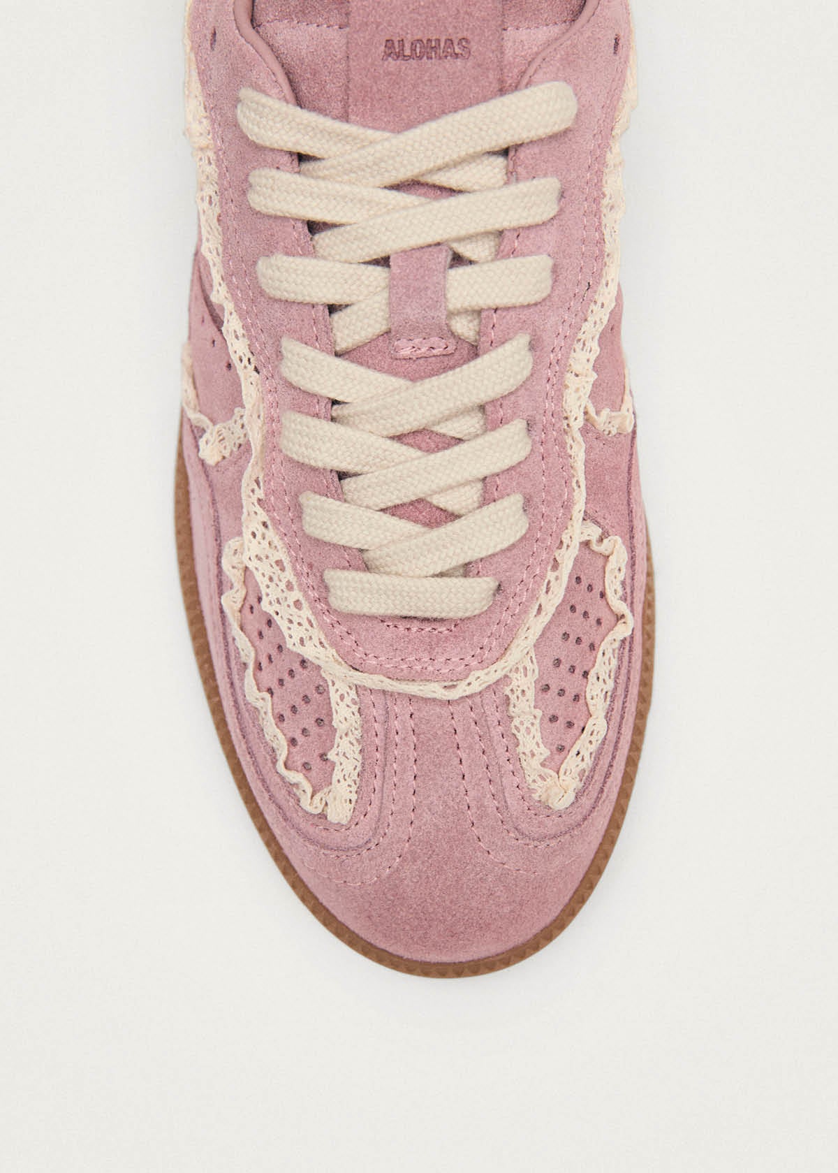 Tb.490 Crochet Pink Leather Sneakers | ALOHAS