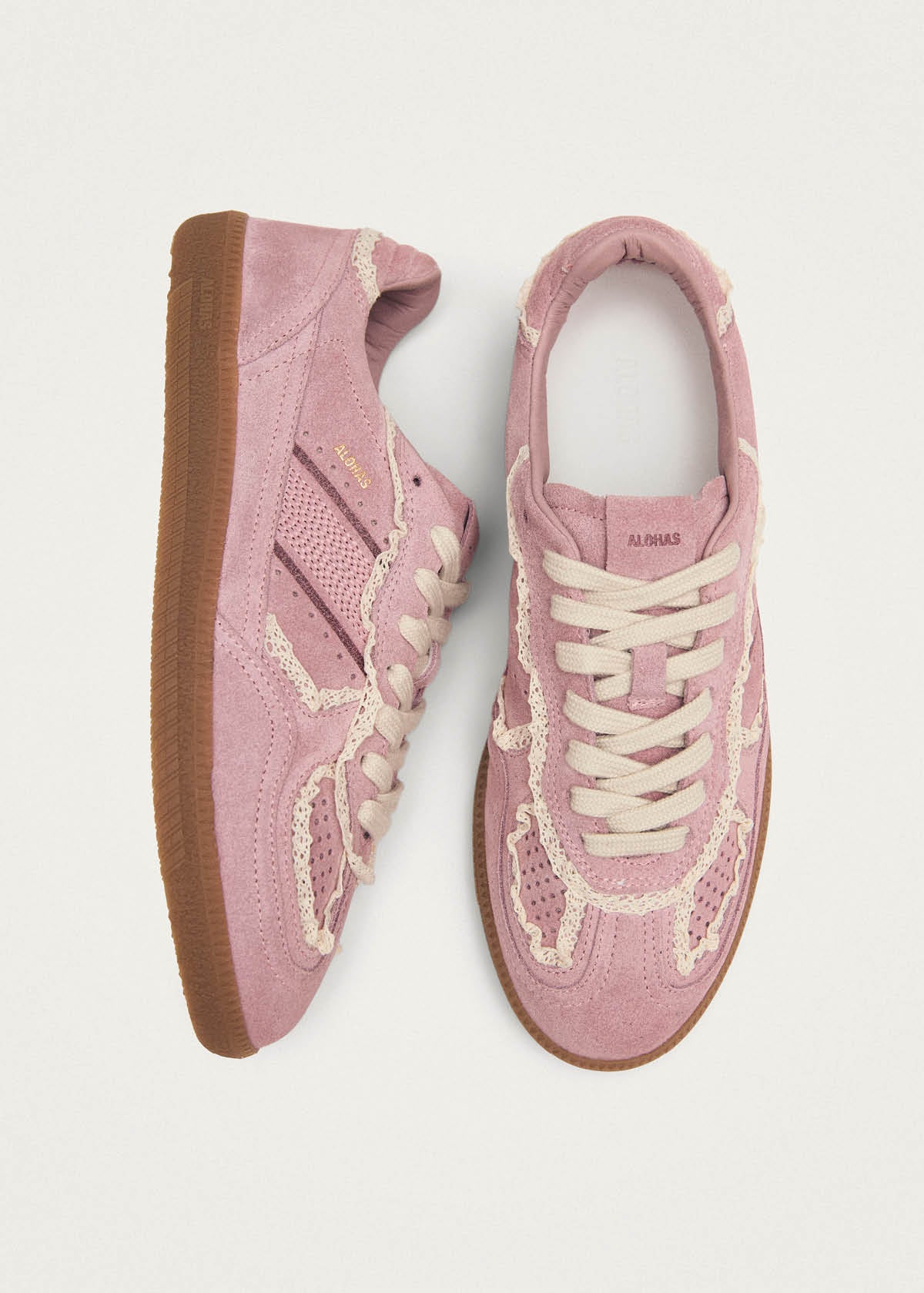 Tb.490 Crochet Pink Leather Sneakers | ALOHAS