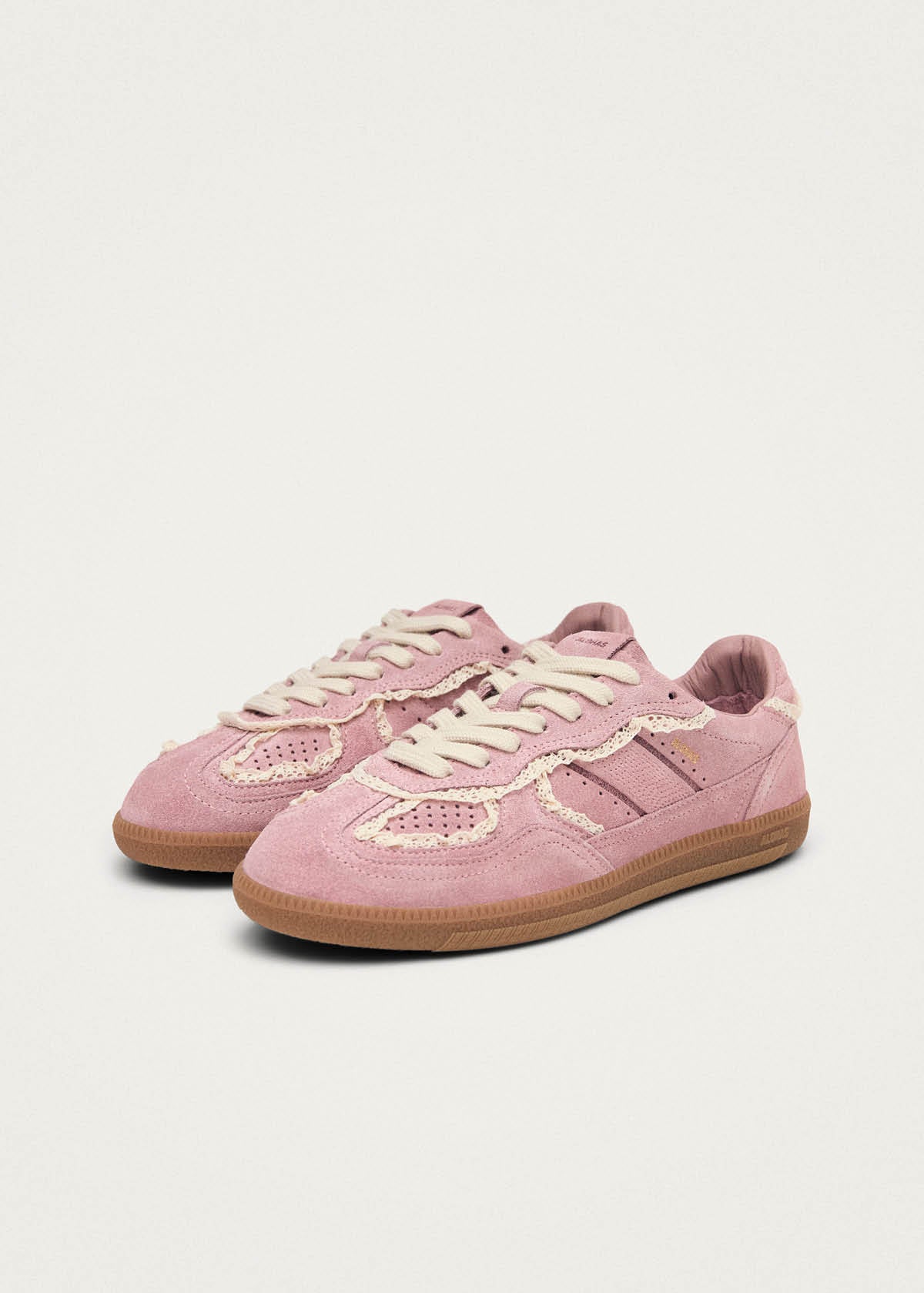 Tb.490 Crochet Pink Leather Sneakers | ALOHAS
