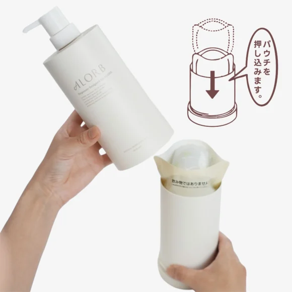 ALORB シャンプー コンディショナーリフィルパウチとポンプセット