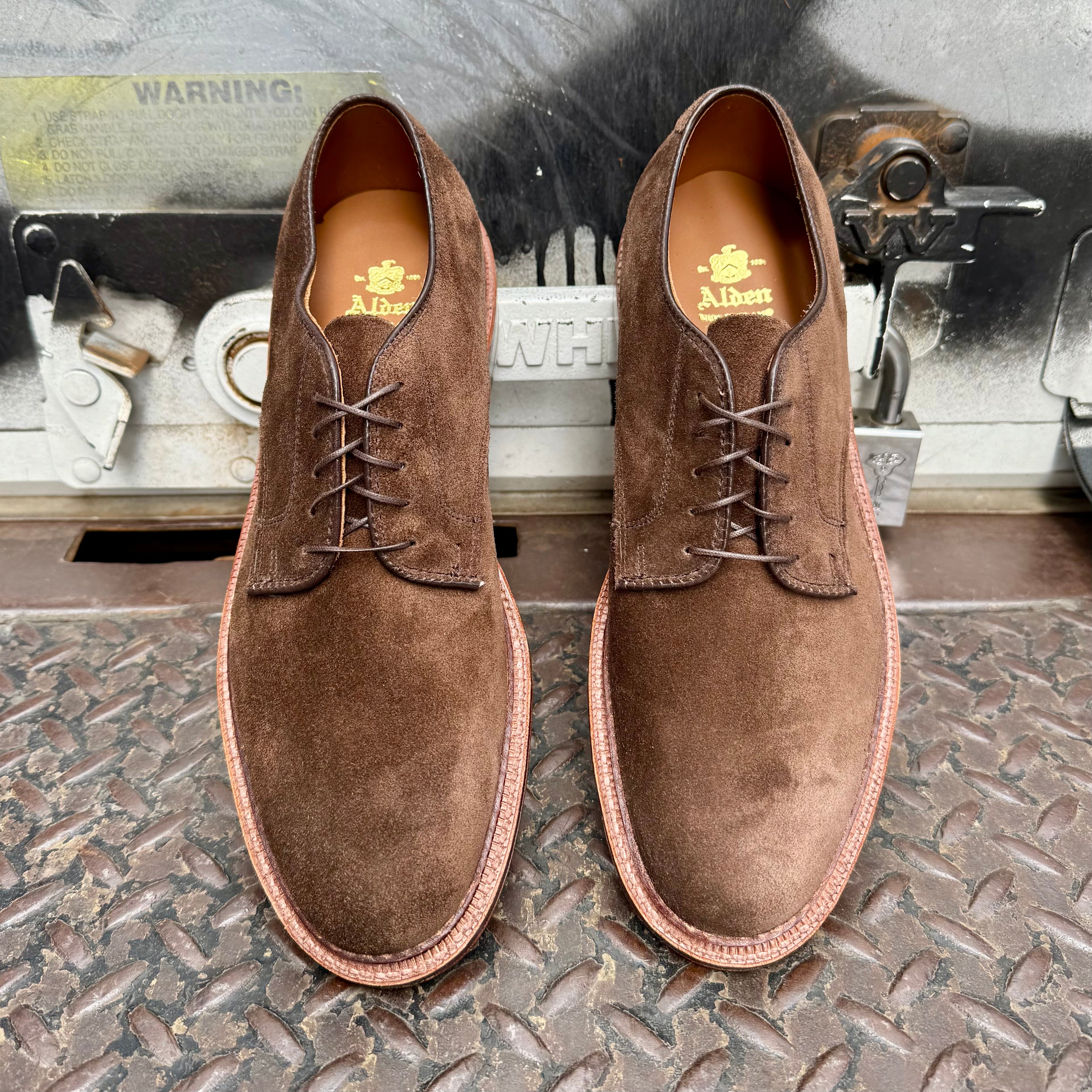 29335F - Unlined Dover in Brown Suede – ALDEN SHOES