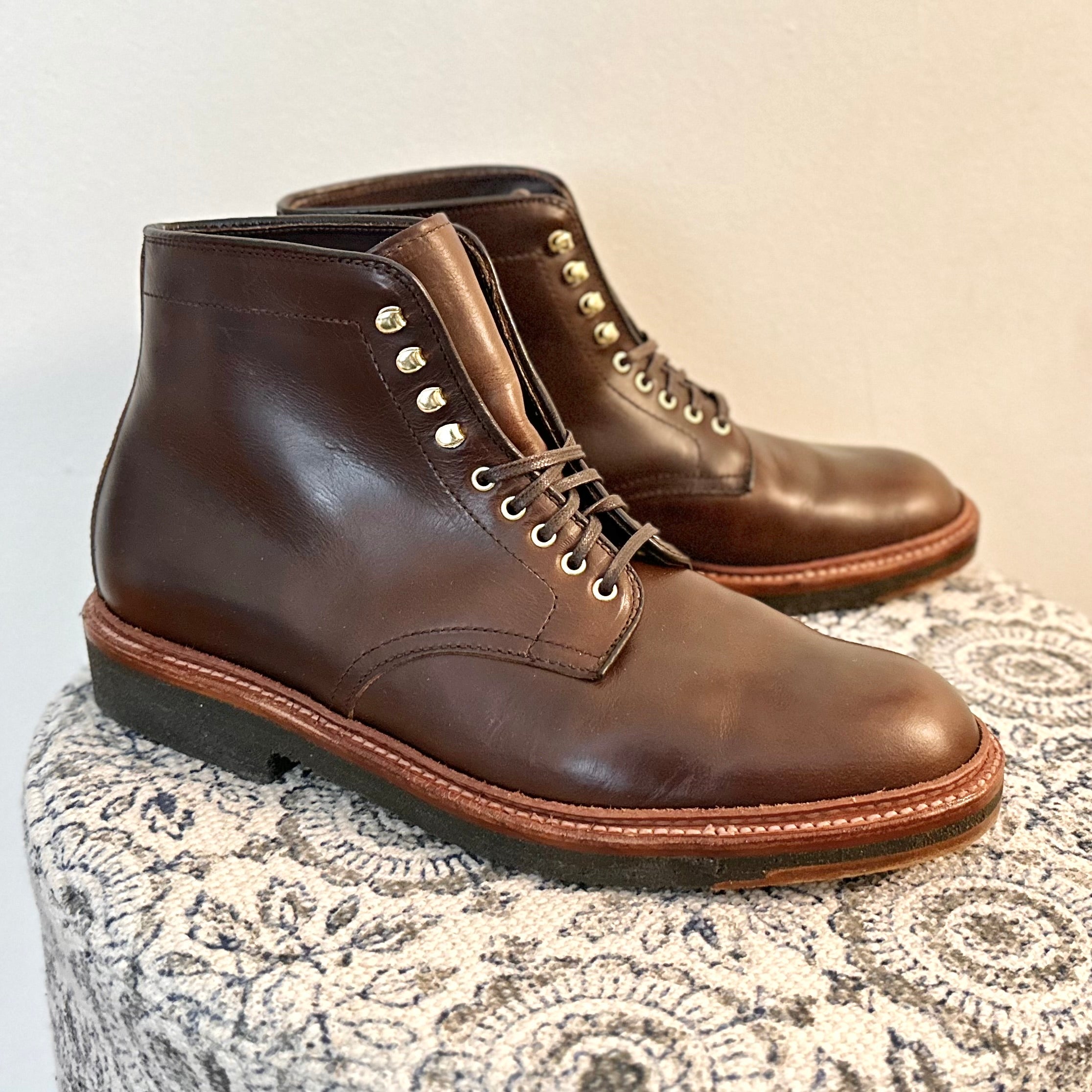 D1848H - Plain Toe Boot in Brown Chromexcel – ALDEN SHOES