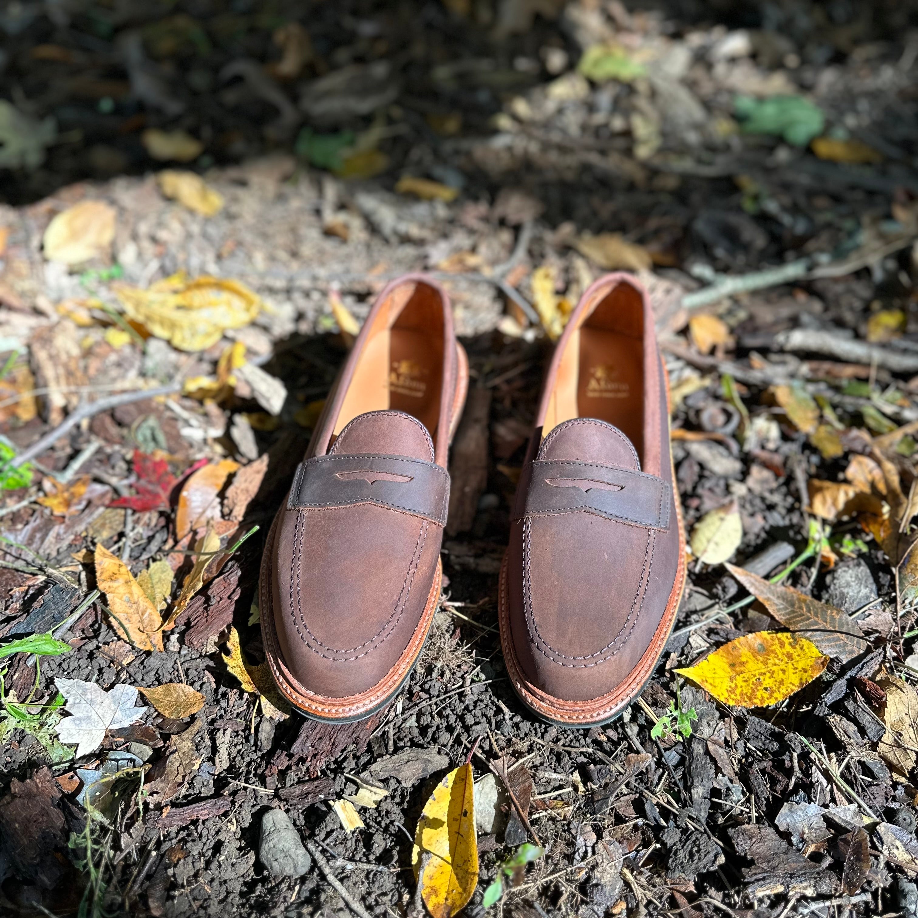 D2216L - Smooth Tobacco Chamois Penny Loafer – ALDEN SHOES
