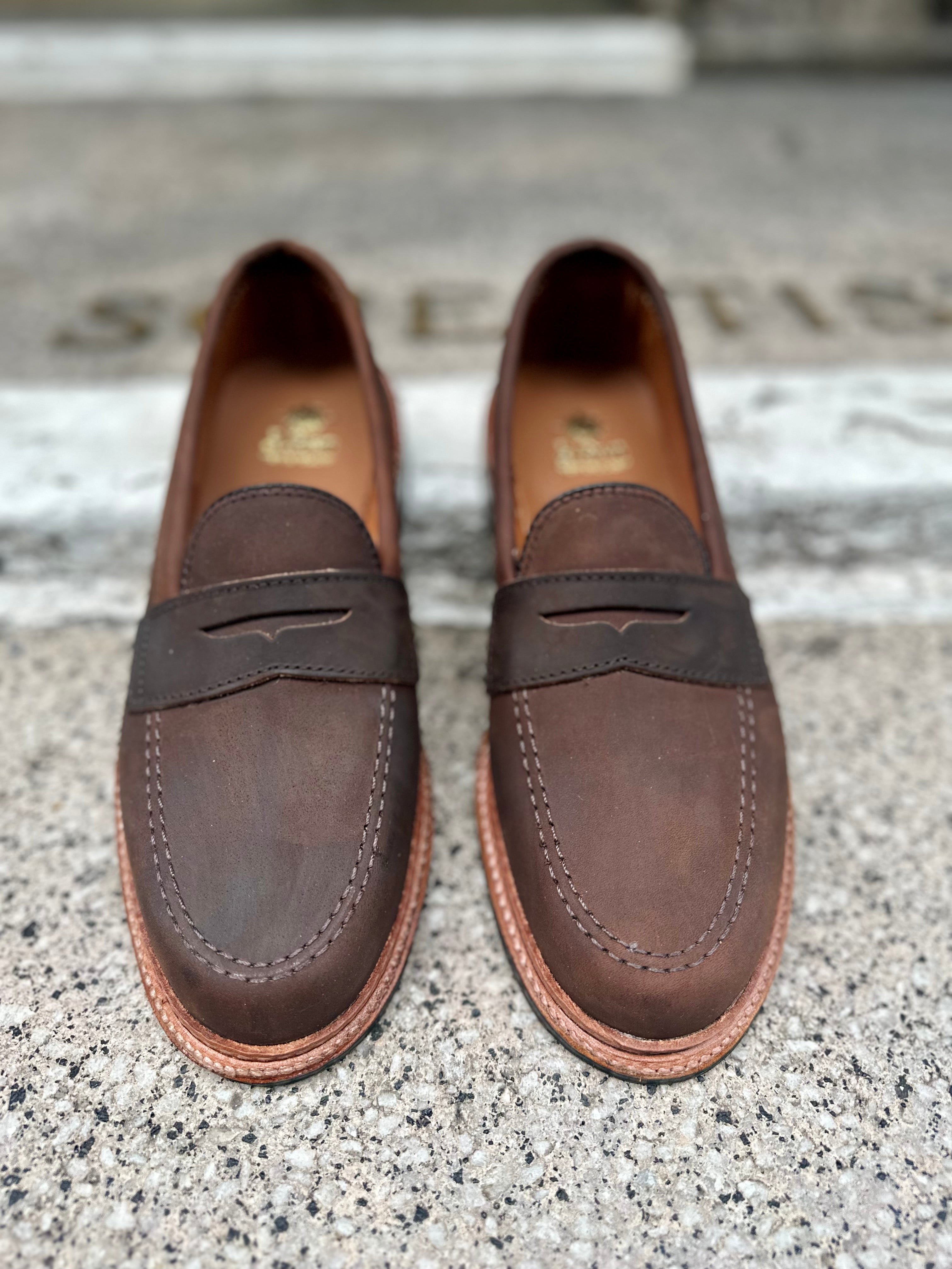D2216L - Smooth Tobacco Chamois Penny Loafer – ALDEN SHOES
