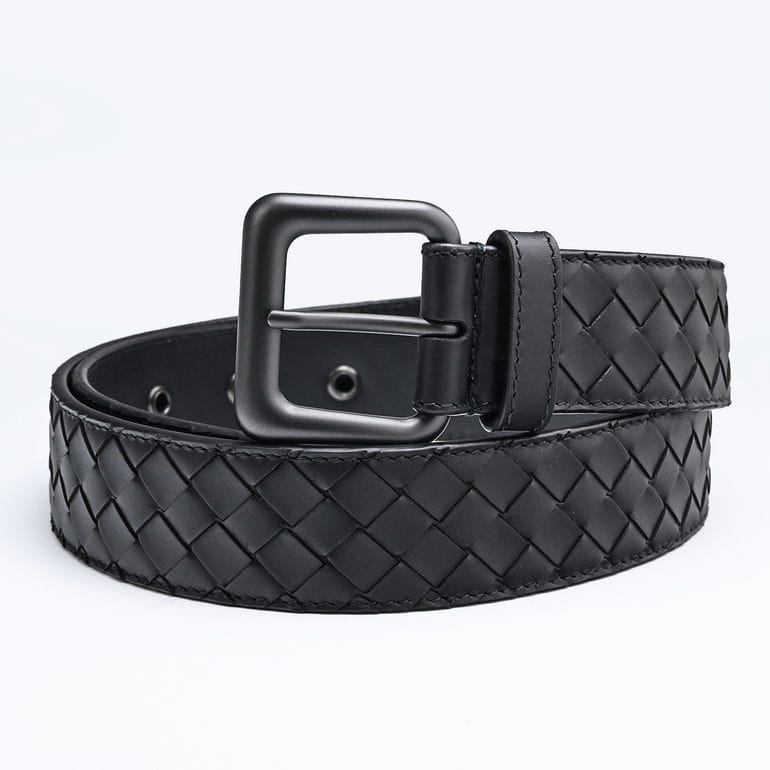 ボッテガヴェネタ BOTTEGA VENETA ベルト 2サイズ メンズ ブラック