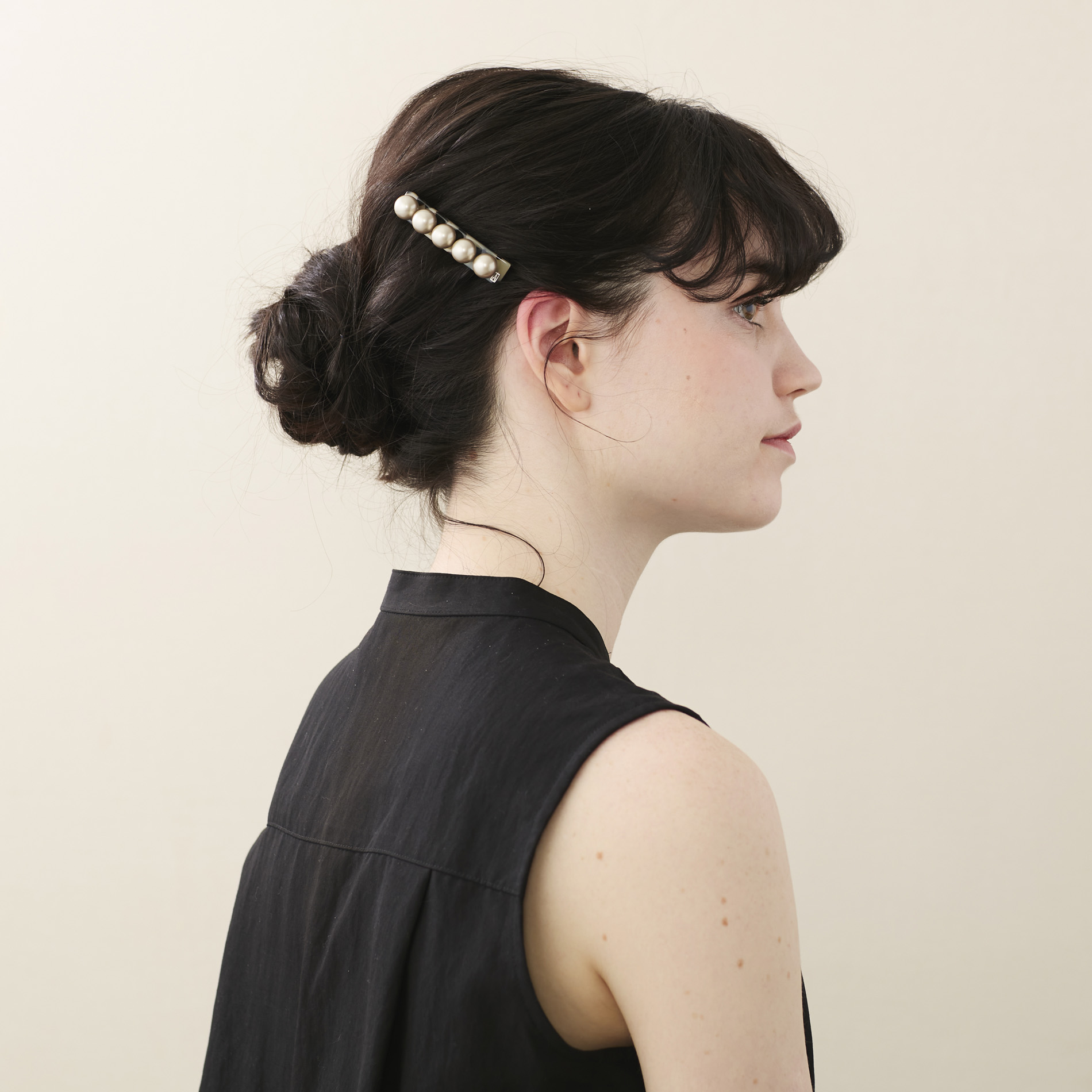 アレクサンドルドゥパリ ストーン付き透明コーム 中型 アレクサンドル