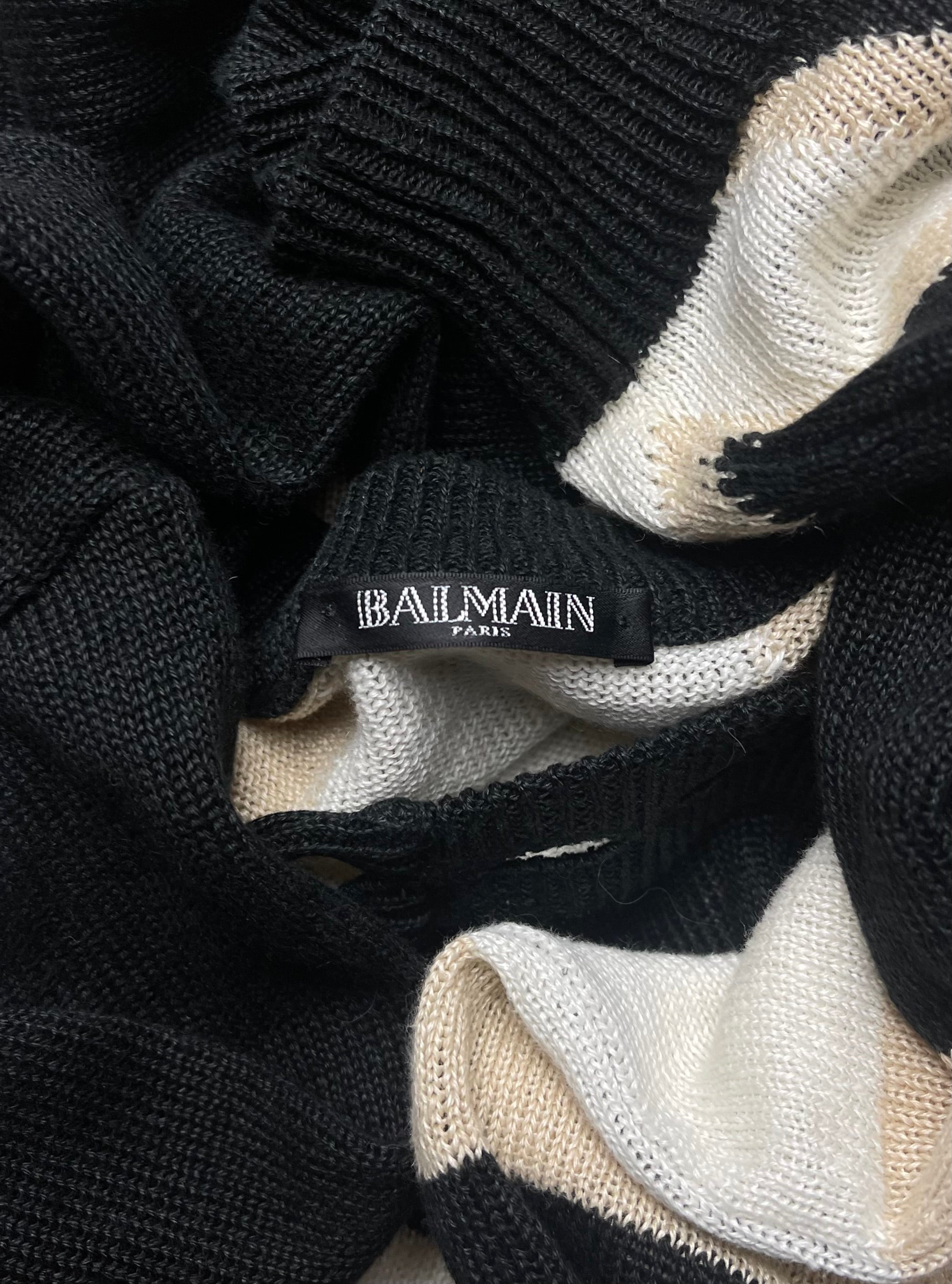 Spring Summer 2016 Balmain 'Union Jack' Distressed Flag Knit