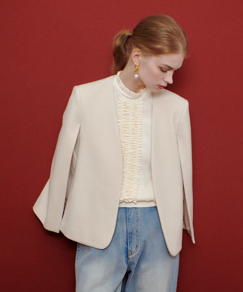 LOULOU WILLOUGHBY】ビーバーケープジャケット|allureville OFFICIAL