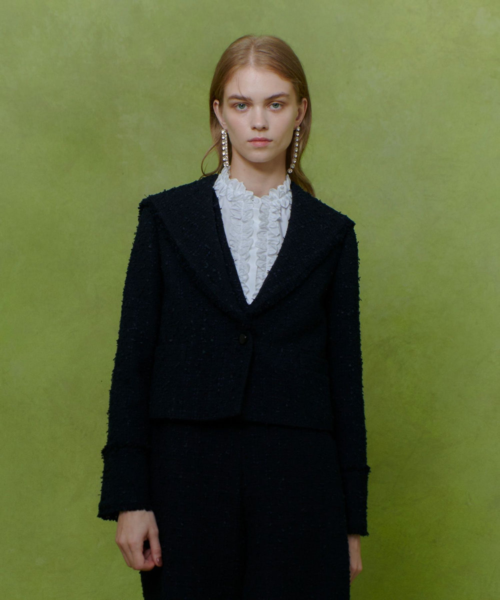 LOULOU WILLOUGHBY】ファンシーツイードセーラージャケット