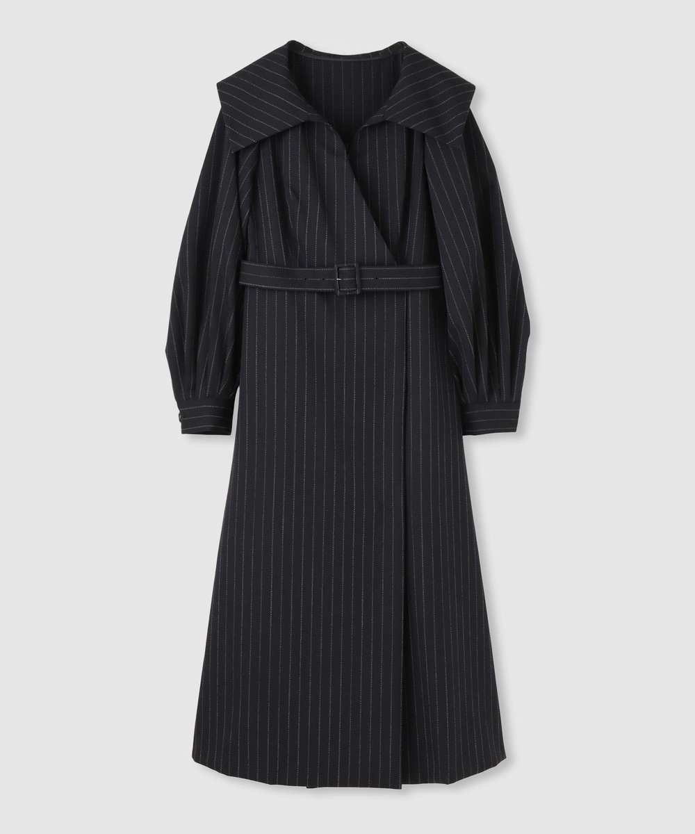 LOULOU WILLOUGHBY】W先染めセーラーカラーワンピース|allureville