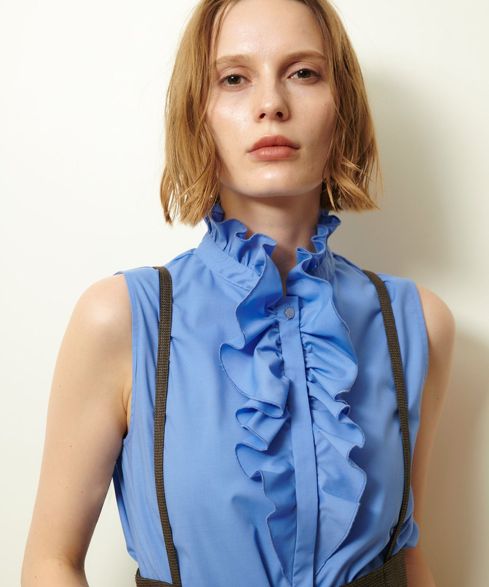 フロントフリルノースリブラウス|allureville OFFICIAL SITE / ONLINE