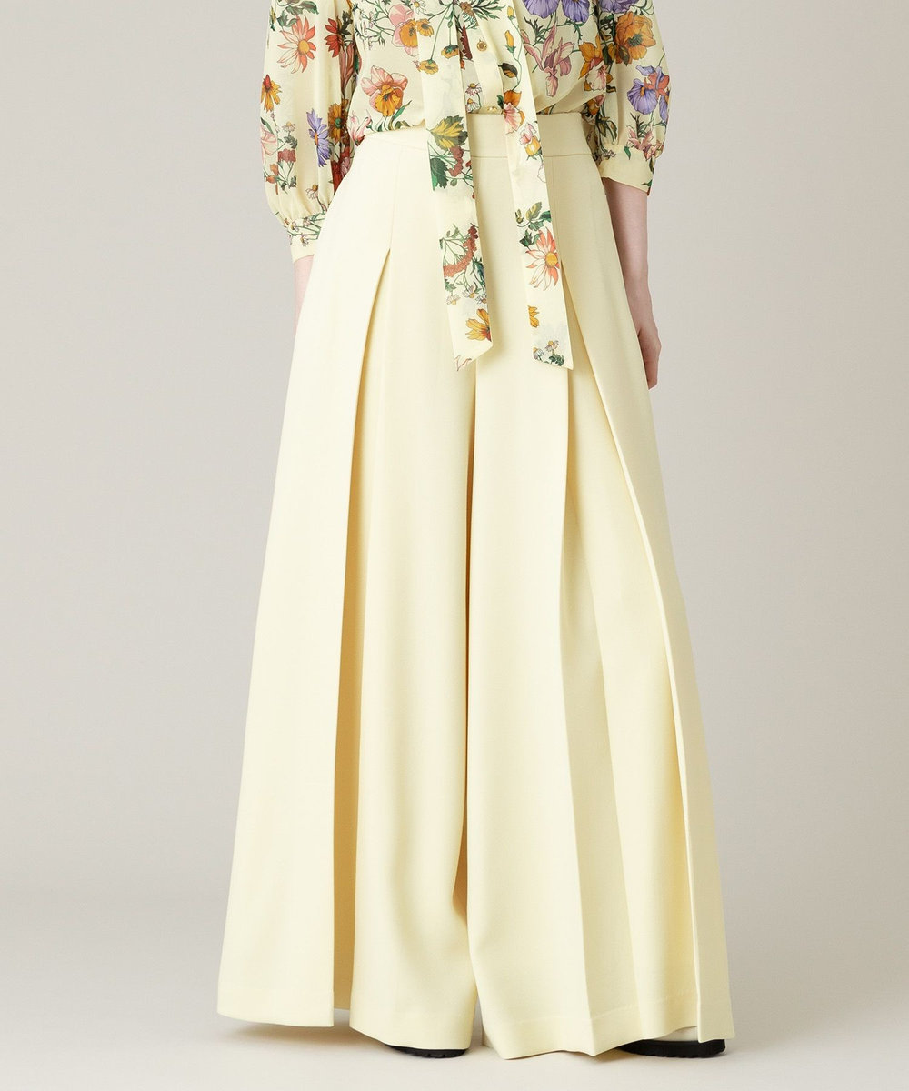 LOULOU WILLOUGHBY】ジョーゼットタックワイドパンツ|allureville