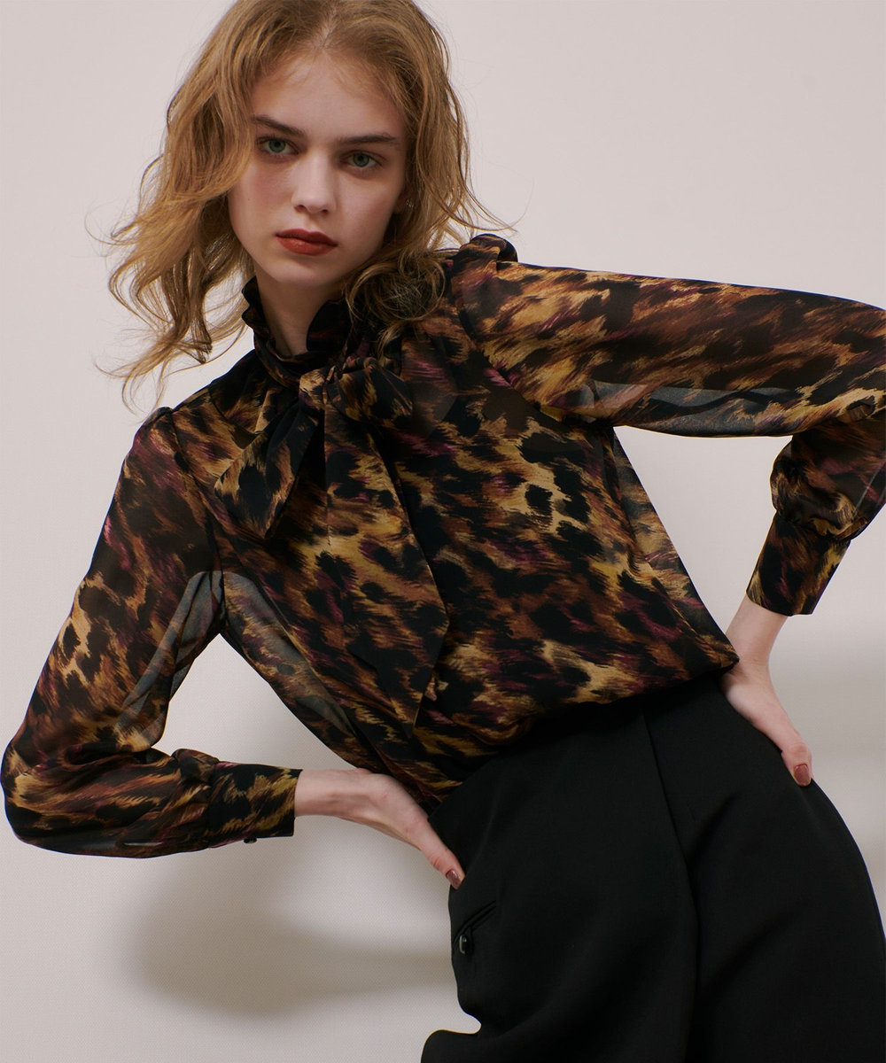 LOULOU WILLOUGHBY】アーカイブフリルリボンブラウス|allureville